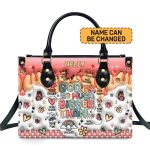 God Is Bigger Than - Personalized Leather Handbag Sbn08