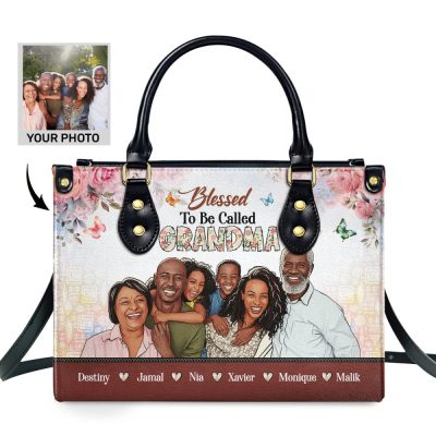 Blessed To Be Called  - Personalized Leather Handbag