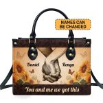 You And Me We Got This - Personalized Leather Handbag Stb187