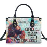God Turns Broken Pieces Into Masterpieces - Personalized Leather Handbag Sblhblm2743Ta