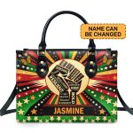 Juneteenth Spirit - Personalized Leather Hand Bag Sblhbt63
