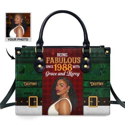 Being Fabulous - Personalized Leather Handbag