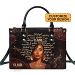 I Am - Personalized Leather Handbag Sbhn16