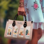 Strong Worthy Loved Enough - Personalized Leather Handbag Sbn06