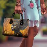 Afrofuturism12 - Personalized Leather Handbag Sb120