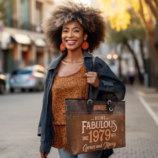 Being Fabulous - Personalized Leather Totebag