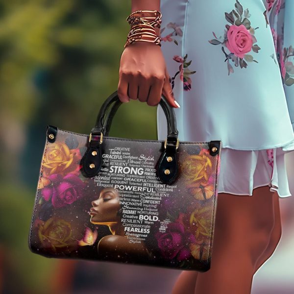 Africa Map - Leather Handbag Sb454