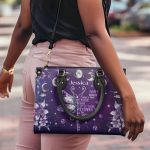 Don'T Worry About A Thing Cause Every Little Thing Is Gonna Be Alright - Personalized Leather Handbag Sbn04