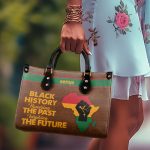 Black History Honoring The Past Inspiring The Future - Personalized Leather Handbag Stb190