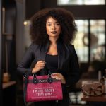 All About That Bass - Personalized Leather Handbag Sb189