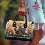 Be Your Own Kind Of Beautiful  - Personalized Leather Hand Bag Stb82