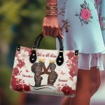 We'Re A Team - Personalized Leather Handbag Stb154