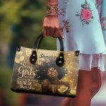Born With The Magic - Personalized Leather Hand Bag Stb89