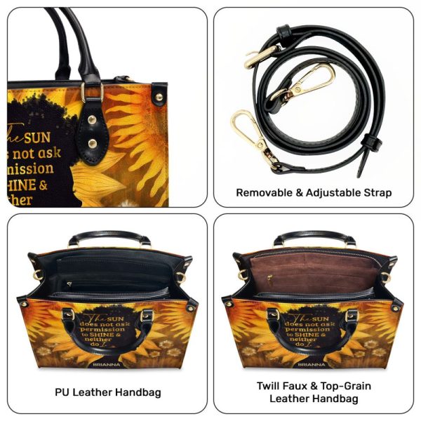 I Shine - Personalized Leather Handbag Mb11