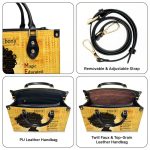 Melanin Meaning - Personalized Leather Handbag - Sb02A