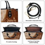 À Vaincre Sans Peril, On Triomphe Sans Gloire - Personalized Leather Handbag Sb606