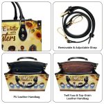 Life Is Better With Sisters - Personalized Leather Handbag Stb01C