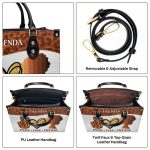 Peace, Love, Melanin - Personalized Leather Handbag Stb06