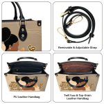 What Makes You Different Makes You Beautiful - Personalized Leather Hand Bag Stb106