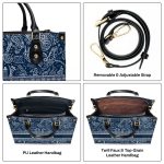 African Culture - Four Seasons - Personalized Leather Handbag Stb115