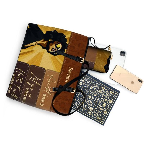 Have Faith In What Will Be - Personalized Leather Totebag