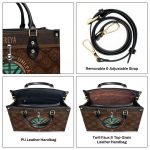 Unleash Your Inner Shield Maiden - Personalized Leather Handbag Stb59