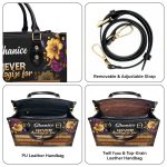 Never Apologize For - Personalized Leather Hand Bag Stb78