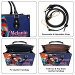 Melanin Infused Beauty - Personalized Leather Hand Bag Stb80