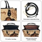 With God, All Things Are Possible - Personalized Leather Hand Bag Stb98