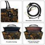 The Ancient Time Unique Texture - Personalized Leather Handbag Stb15