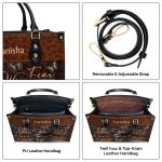 We Only Get One Life So Live It - Personalized Leather Handbag Stb22