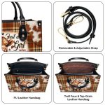 Just A Girl Who Loves Cows - Personalized Leather Handbag Sbha03