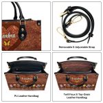 Grandma Mom Birth Month - Personalized Leather Handbag Sblhblm1392D