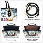 Blessed To Be Called Great Grandma - Personalized Leather Handbag