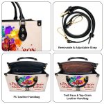 The Love Between Mother And Son Is Forever - Personalized Leather Handbag Stb188B