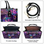 Blessed To Be Called Grandma - Personalized Leather Handbag Sblhblm1427Ta