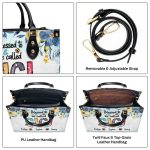 Blessed Nana - Personalized Leather Handbag Ms101