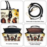 God Says I Am - Personalized Leather Handbag Stb182