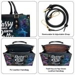 Sassy Since Birth Salty By Choice - Personalized Leather Handbag Stb198