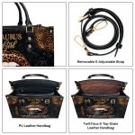 If My Mouth Doesn'T Say It My Face Definitely Will - Personalized Leather Handbag Mb93