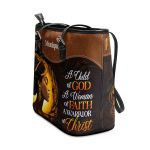 A Child Of God - Personalized Leather Totebag