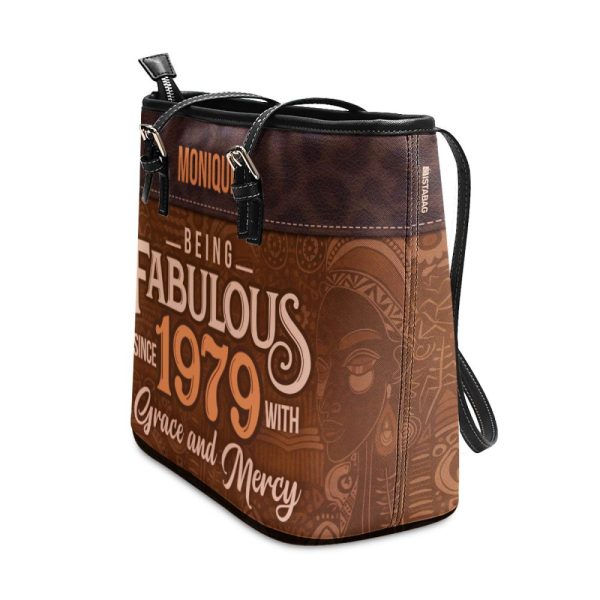 Being Fabulous - Personalized Leather Totebag
