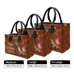 Birthday Queen - Personalized Purple Leather Handbag Stb67