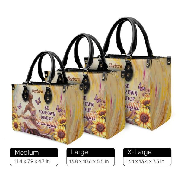 Be Your Own Kind Of Beautiful - Personalized Leather Handbag