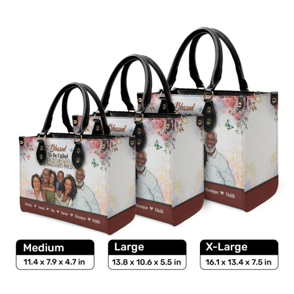 Blessed To Be Called  - Personalized Leather Handbag