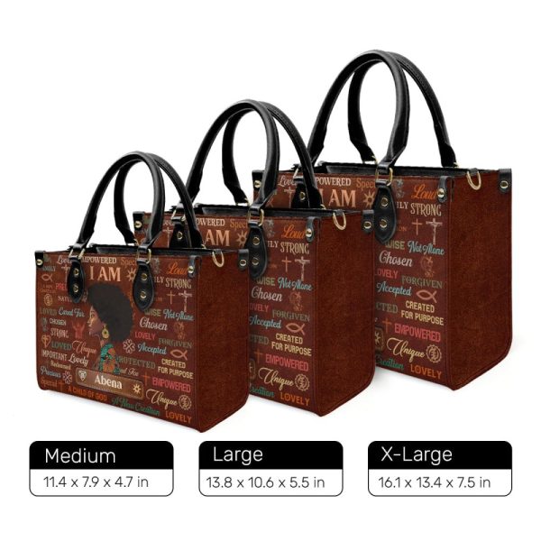 I Am Chosen - Personalized Leather Handbag