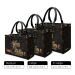 With God All Things Are Possible - Personalized Leather Handbag Sblhblm1095Ta