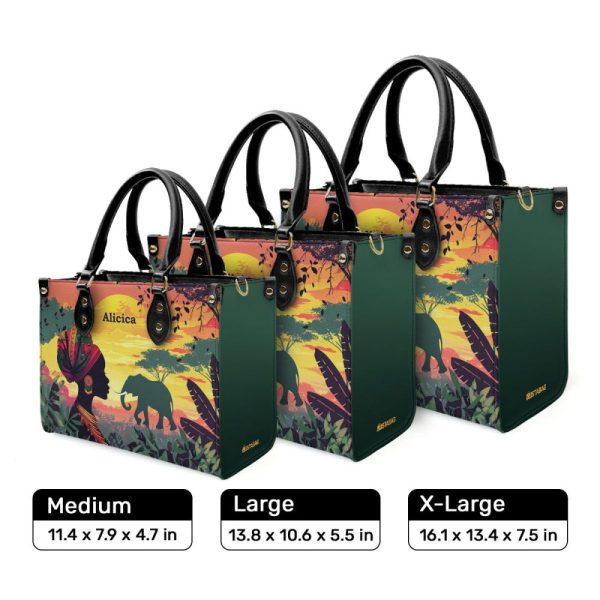 Afrocentrism 07 - Personalized Leather Handbag Sbt07