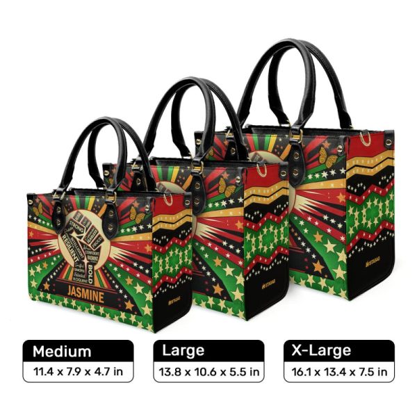 Juneteenth Spirit - Personalized Leather Hand Bag Sblhbt63