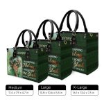 I Am Black Without Apology - Personalized Leather Handbag